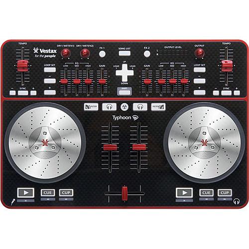 Vestax Typhoon DJ MIDI Controller with Soundcard TYPHOON, Vestax, Typhoon, DJ, MIDI, Controller, with, Soundcard, TYPHOON,