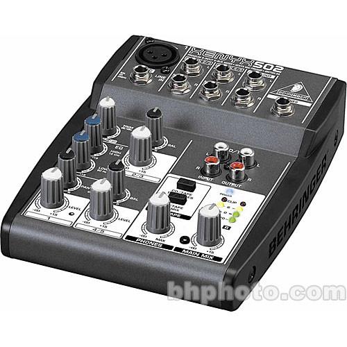 Behringer XENYX 502 5-Channel Compact Audio Mixer with Bag Kit