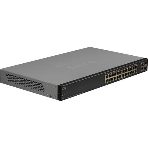 Cisco SF200-24P 24-Port 10/100 Ethernet Smart Switch SLM224PT-NA, Cisco, SF200-24P, 24-Port, 10/100, Ethernet, Smart, Switch, SLM224PT-NA