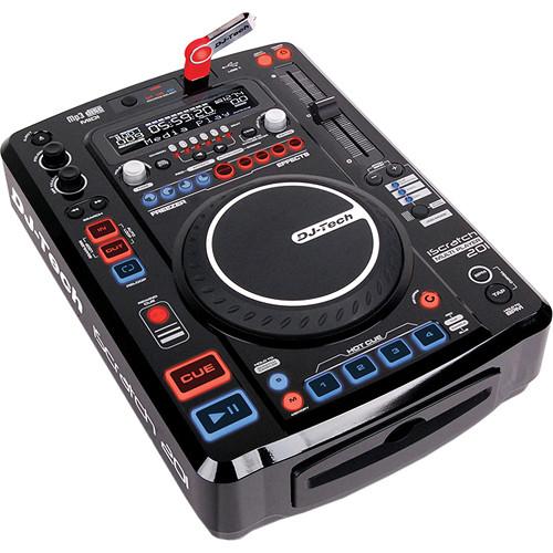 DJ-Tech iScratch 201 Pro DJ Controller CD MP3 USB ISCRATCH 201