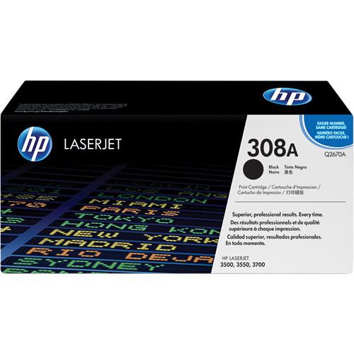 HP  HP 308A Black LaserJet Toner Cartridge Q2670A