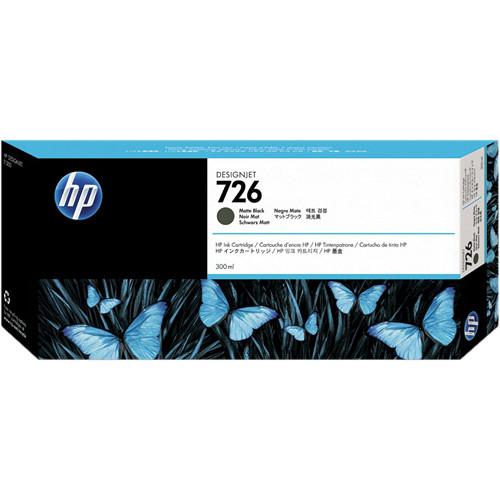 HP HP 726 Matte Black Designjet Ink Cartridge (300ml) CH575A, HP, HP, 726, Matte, Black, Designjet, Ink, Cartridge, 300ml, CH575A,