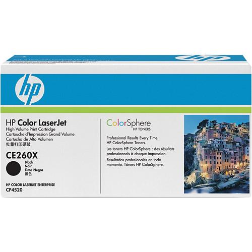 HP HP Color LaserJet Black Toner Cartridge CE260X, HP, HP, Color, LaserJet, Black, Toner, Cartridge, CE260X,