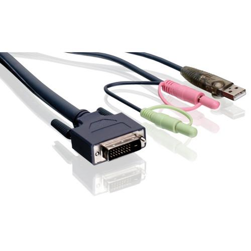 IOGEAR  6' Dual-Link DVI KVM Cable G2L7D02UDTAA