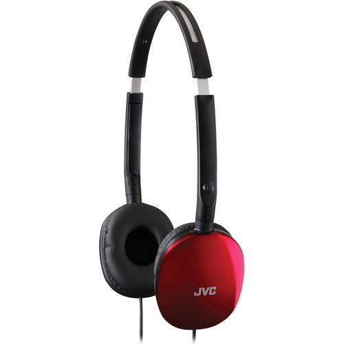 JVC HA-S160 FLATS On-Ear Stereo Headphones (Red) HAS160R, JVC, HA-S160, FLATS, On-Ear, Stereo, Headphones, Red, HAS160R,