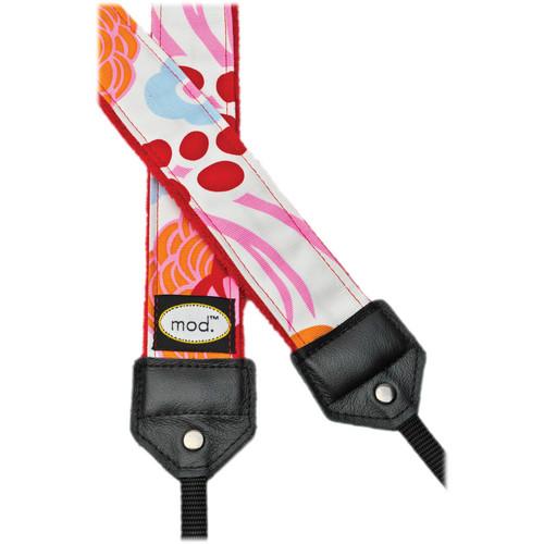 Mod Happy Floral Camera Strap Whimsical Floral Pattern MOD274, Mod, Happy, Floral, Camera, Strap, Whimsical, Floral, Pattern, MOD274