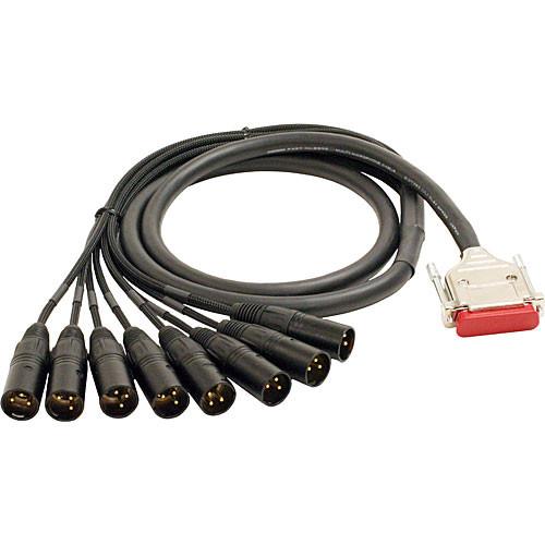 Mogami Gold 8 Channel Analog Snake Cable, GOLD-DB25-XLRM-10