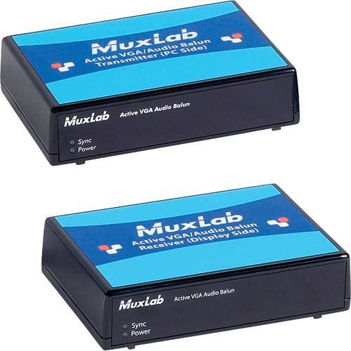 MuxLab  Active VGA/Audio Balun Kit 500145, MuxLab, Active, VGA/Audio, Balun, Kit, 500145, Video