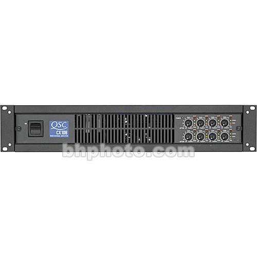QSC CX108V - 8-Channel Rackmount Power Amplifier - 70V CX108V, QSC, CX108V, 8-Channel, Rackmount, Power, Amplifier, 70V, CX108V