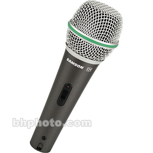 Samson Q4 CL - Dynamic Handheld Microphone with Switch SAQ4CL, Samson, Q4, CL, Dynamic, Handheld, Microphone, with, Switch, SAQ4CL