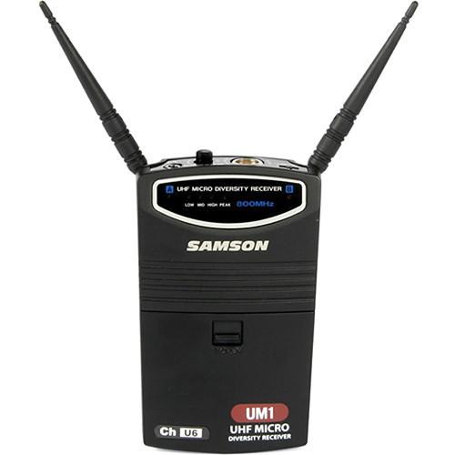 Samson  UM1 Portable Micro Receiver SW8R00N6, Samson, UM1, Portable, Micro, Receiver, SW8R00N6, Video