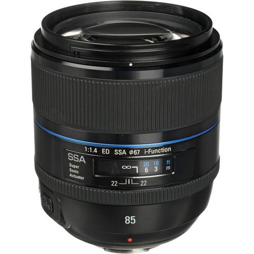 Samsung  85mm f/1.4 ED SSA Lens EX-T85NB/US, Samsung, 85mm, f/1.4, ED, SSA, Lens, EX-T85NB/US, Video