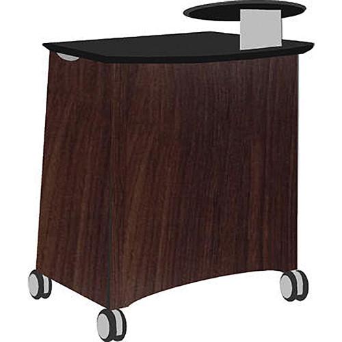 Vaddio Instrukt Lectern with Casters (Oiled Cherry)