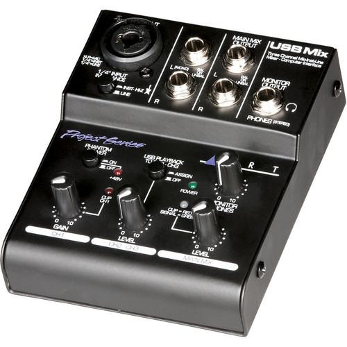 ART USB Mix 3-Channel Mixer and Computer Audio Interface USBMIX