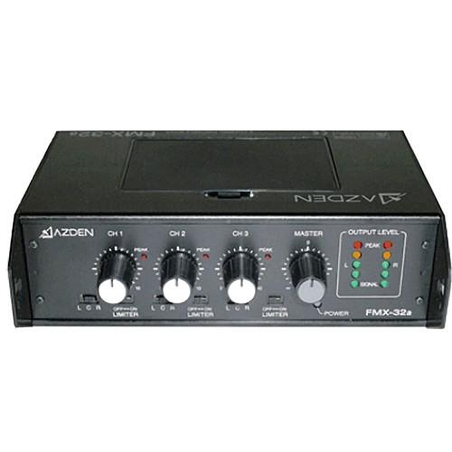 Azden FMX-32A 3-Channel Portable Field Mixer FMX-32A