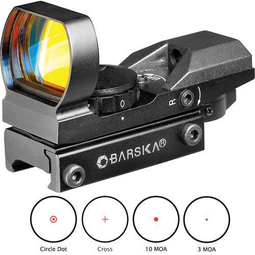 Barska 1x22 Multi-Reticle Electro Sight Riflescope AC10632, Barska, 1x22, Multi-Reticle, Electro, Sight, Riflescope, AC10632,