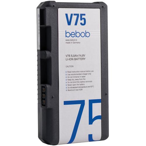 Bebob Engineering V75 Lithium-ion 14.8V Battery (V-Mount) BE-V75, Bebob, Engineering, V75, Lithium-ion, 14.8V, Battery, V-Mount, BE-V75