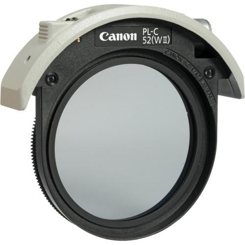 Canon PL-C 52WII 52mm Drop-In Circular Polarizing Filter, Canon, PL-C, 52WII, 52mm, Drop-In, Circular, Polarizing, Filter