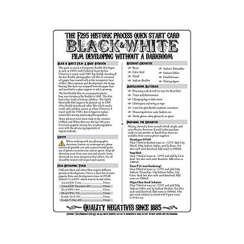 F295 Historic Process Laminated Reference Card for Black 29510