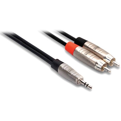 Hosa Technology REAN 3.5mm TRS to Dual RCA Pro Stereo HMR-006Y, Hosa, Technology, REAN, 3.5mm, TRS, to, Dual, RCA, Pro, Stereo, HMR-006Y