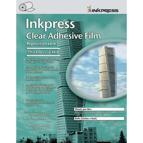Inkpress Media Clear Adhesive Film Roll (17