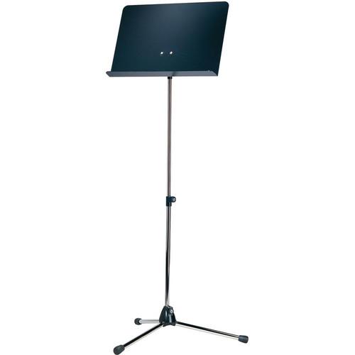 K&M Orchestra Nickel Music Stand with Black 11818-000-01, K&M, Orchestra, Nickel, Music, Stand, with, Black, 11818-000-01,
