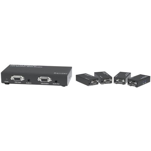 KanexPro A/V 1x4 1000 ft Extender System w/ VGA & VGAEXTX4, KanexPro, A/V, 1x4, 1000, ft, Extender, System, w/, VGA, &, VGAEXTX4