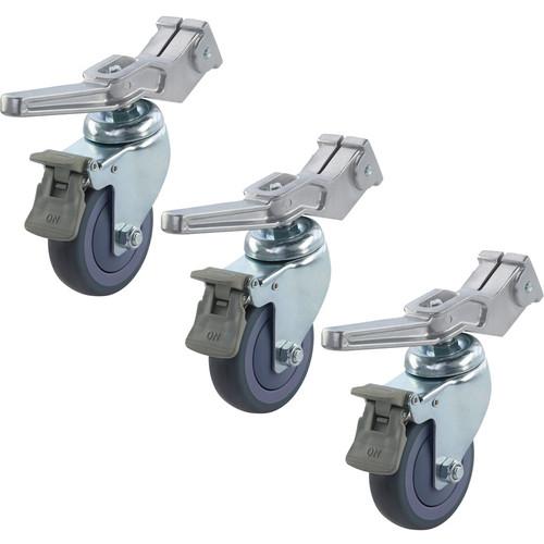 Kupo 100mm Brake Caster 30mm Square (Set 3) KS940612, Kupo, 100mm, Brake, Caster, 30mm, Square, Set, 3, KS940612,