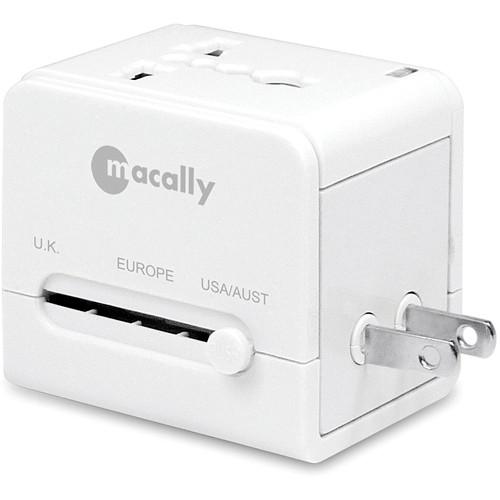 Macally Universal Power Plug Adapter with USB Charger LP-PTCII