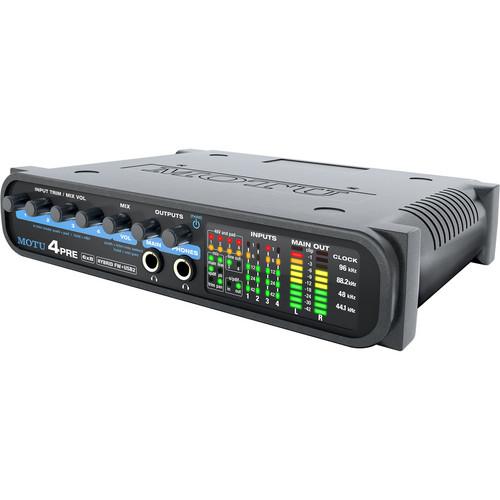 MOTU 4pre - Compact Hybrid FireWire/USB Audio Interface 8460