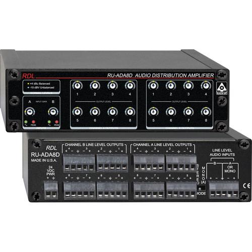 RDL RU-ADA8D - Audio Distribution Amplifier RU-ADA8D, RDL, RU-ADA8D, Audio, Distribution, Amplifier, RU-ADA8D,
