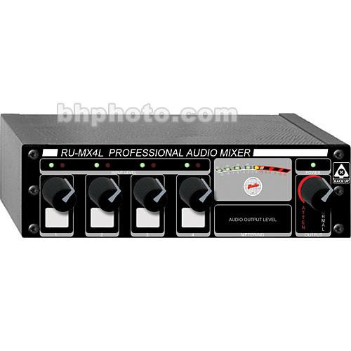 RDL  RU-MX4L Four Channel Mixer RU-MX4L, RDL, RU-MX4L, Four, Channel, Mixer, RU-MX4L, Video