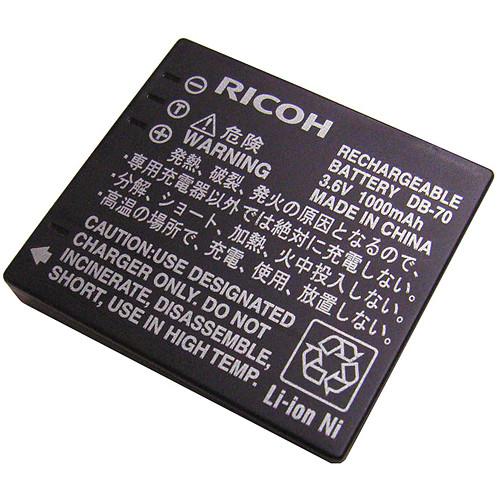 Ricoh  DB-70 Li-Ion Rechargeable Battery 171963, Ricoh, DB-70, Li-Ion, Rechargeable, Battery, 171963, Video