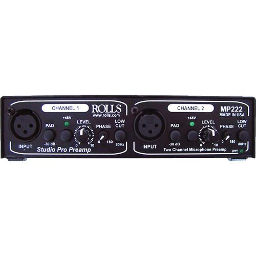 Rolls MP222 Studio Pro Dual-Channel Microphone Preamplifier, Rolls, MP222, Studio, Pro, Dual-Channel, Microphone, Preamplifier
