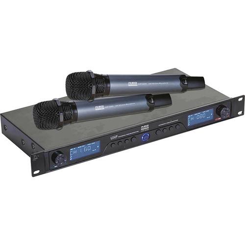 RSQ Audio UHF-6200 Dual UHF Wireless Microphone System UHF-6200