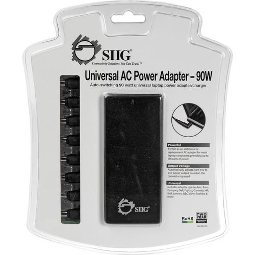 SIIG  Universal AC Power Adapter 90W AC-PW0012-S1, SIIG, Universal, AC, Power, Adapter, 90W, AC-PW0012-S1, Video