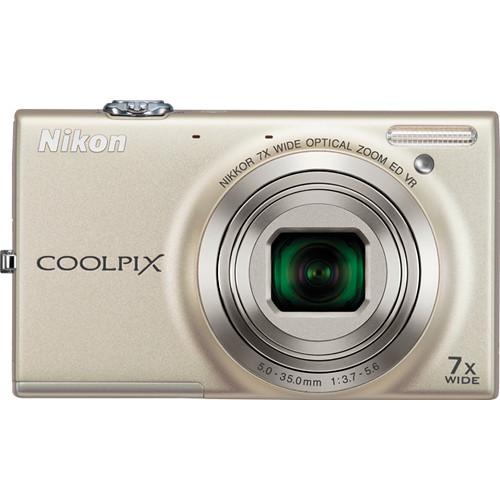 Used Nikon Coolpix S6100 Digital Camera (Silver) 26269B, Used, Nikon, Coolpix, S6100, Digital, Camera, Silver, 26269B,
