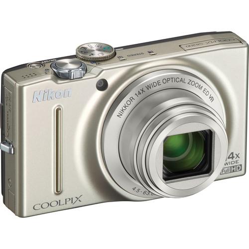 Used Nikon COOLPIX S8200 Digital Camera (Silver) 26287B