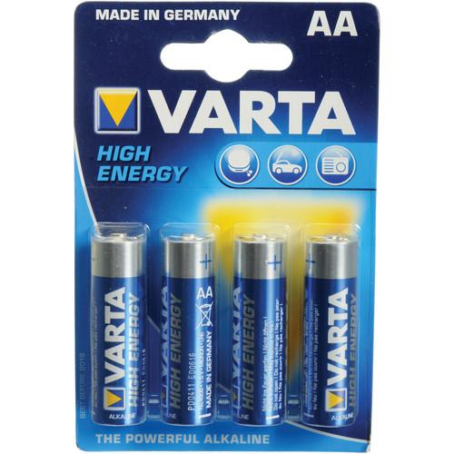 Varta High-Energy 1.5V AA LR6 Alkaline Battery V4906121414