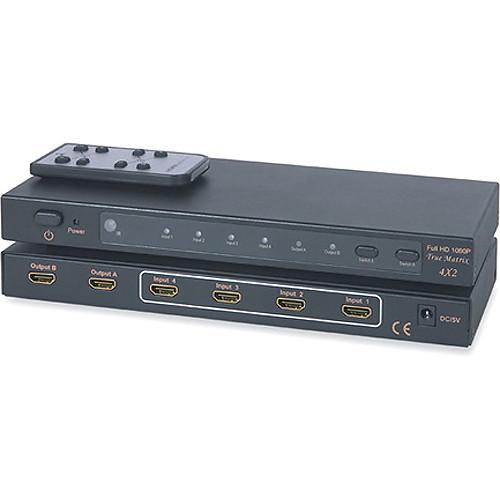 Comprehensive HDMI 4x2 Digital Switcher CSW-HD420