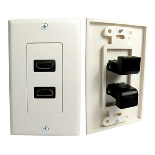 Comprehensive HDMI Wall Plate 2 Port 90 Degree WP-HM2