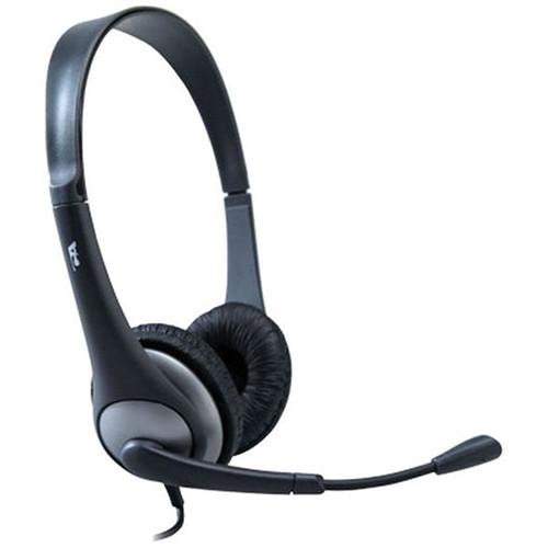 Cyber Acoustics AC-204 Stereo Headset and Boom Mic AC-204, Cyber, Acoustics, AC-204, Stereo, Headset, Boom, Mic, AC-204,
