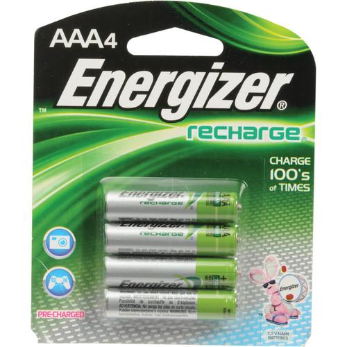 Energizer AAA NiMH Rechargeable Batteries NH12BP-4
