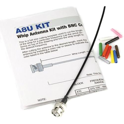 Lectrosonics A8U Kit Whip Antenna & Cutting Template A8UKIT