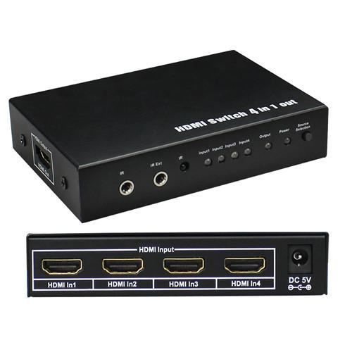 NTW  4 x 1 HDMI Switcher NHDMI4-SW0401