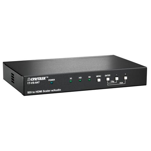 One Task  SDI to HDMI Scaler with Audio 1T-VS-647, One, Task, SDI, to, HDMI, Scaler, with, Audio, 1T-VS-647, Video