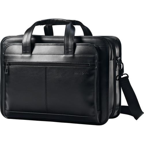 Samsonite Leather Expandable Business Case (Black) 43118-1041, Samsonite, Leather, Expandable, Business, Case, Black, 43118-1041