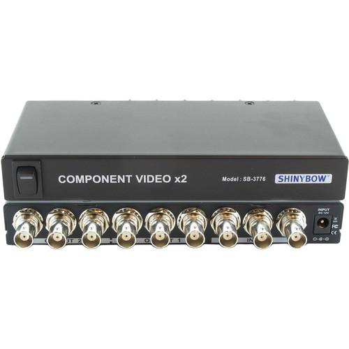 Shinybow 1 x 2 Component Video Distribution Amplifier SB-3776BNC