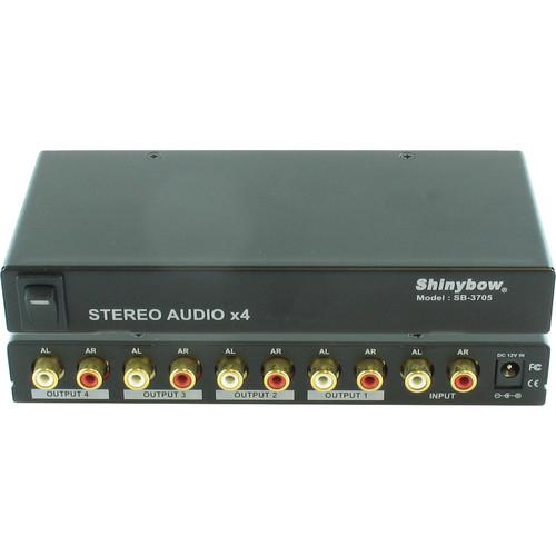 Shinybow SB-3705 1 x 4 Stereo Audio (AR / AL) SB-3705, Shinybow, SB-3705, 1, x, 4, Stereo, Audio, AR, /, AL, SB-3705,