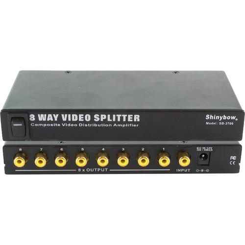 Shinybow SB-3706 1 x 8 Composite Video Distribution SB-3706, Shinybow, SB-3706, 1, x, 8, Composite, Video, Distribution, SB-3706,